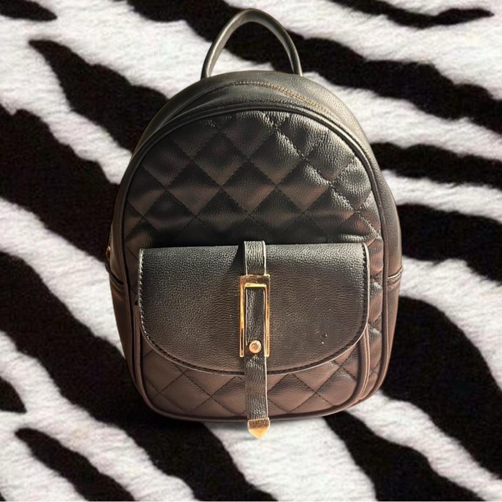 Black Quilted Mini Bag